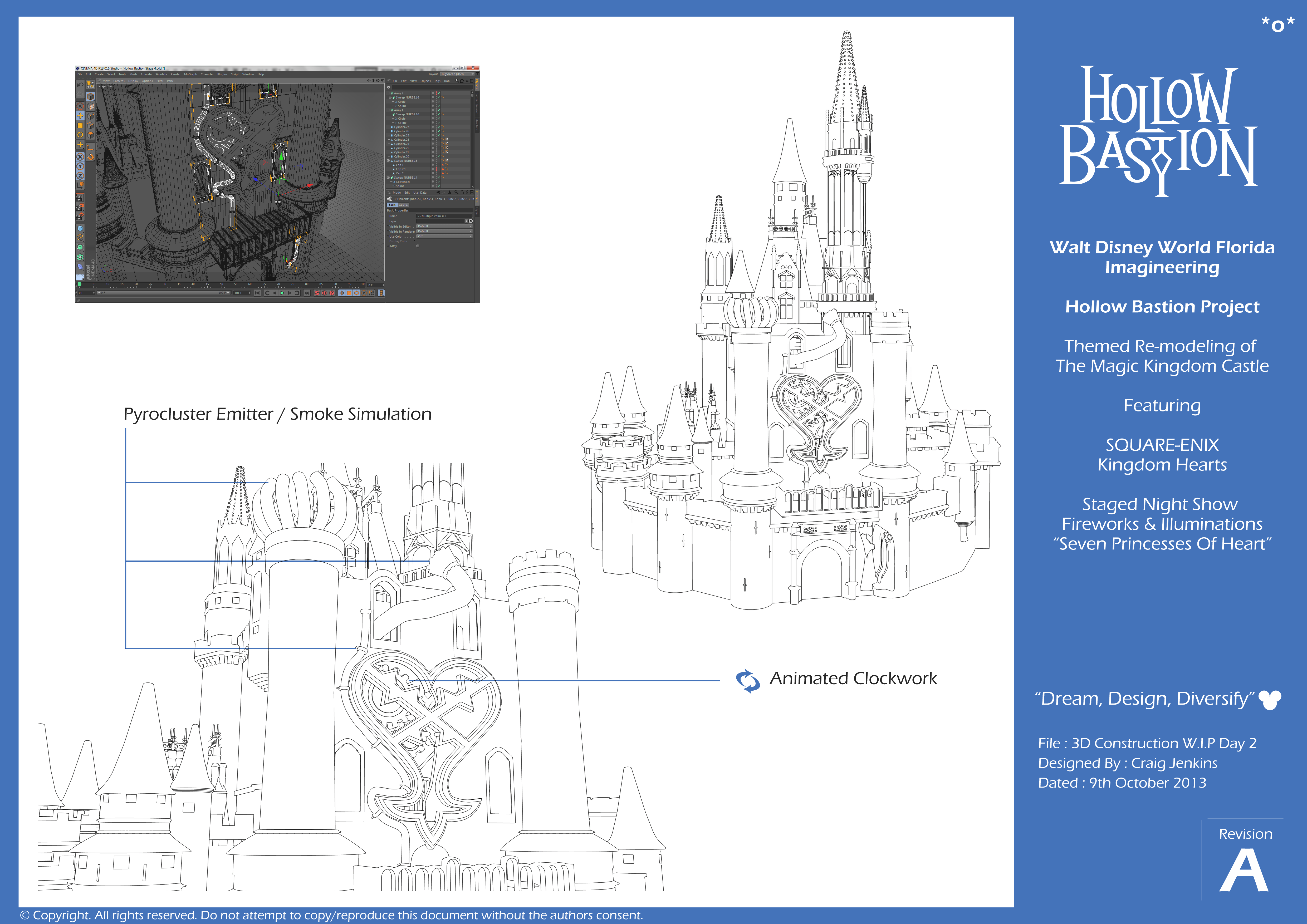 Disney – Imagineering – HBP 3D Re-Construction Day 2